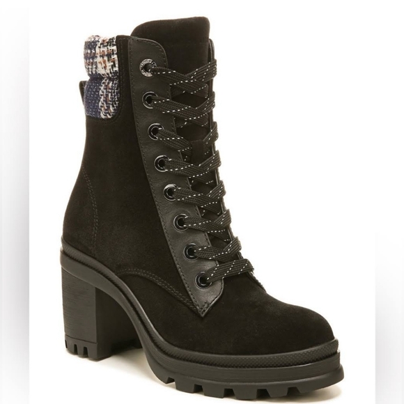 NWOT Veronica Beard Westport Water Resistant Black Suede Boots - Size 10 - Picture 10 of 14